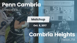 Matchup: Penn Cambria vs. Cambria Heights  2017
