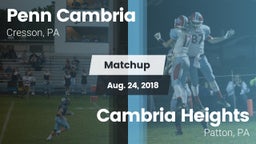 Matchup: Penn Cambria vs. Cambria Heights  2018