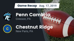 Recap: Penn Cambria  vs. Chestnut Ridge  2019