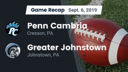 Recap: Penn Cambria  vs. Greater Johnstown  2019