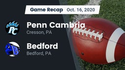 Recap: Penn Cambria  vs. Bedford  2020