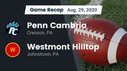 Recap: Penn Cambria  vs. Westmont Hilltop  2020