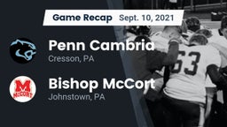 Recap: Penn Cambria  vs. Bishop McCort  2021