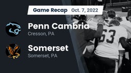 Recap: Penn Cambria  vs. Somerset  2022