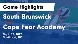 South Brunswick  vs Cape Fear Academy Game Highlights - Sept. 12, 2022