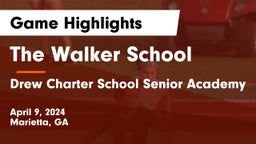 The Walker School vs Drew Charter School Senior Academy  Game Highlights - April 9, 2024