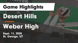 Desert Hills  vs Weber High Game Highlights - Sept. 11, 2020