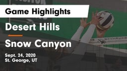 Desert Hills  vs Snow Canyon  Game Highlights - Sept. 24, 2020