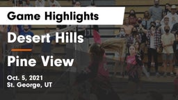 Desert Hills  vs Pine View  Game Highlights - Oct. 5, 2021