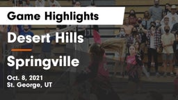 Desert Hills  vs Springville  Game Highlights - Oct. 8, 2021