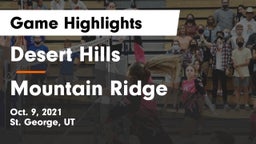 Desert Hills  vs Mountain Ridge  Game Highlights - Oct. 9, 2021