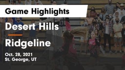Desert Hills  vs Ridgeline  Game Highlights - Oct. 28, 2021