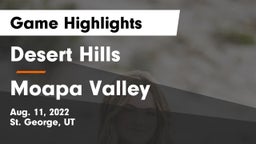 Desert Hills  vs Moapa Valley  Game Highlights - Aug. 11, 2022