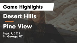 Desert Hills  vs Pine View  Game Highlights - Sept. 7, 2023