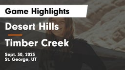 Desert Hills  vs Timber Creek  Game Highlights - Sept. 30, 2023