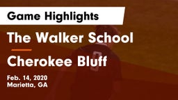 The Walker School vs Cherokee Bluff   Game Highlights - Feb. 14, 2020