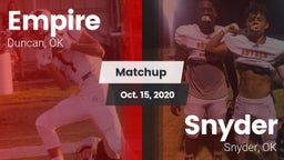 Matchup: Empire vs. Snyder  2020