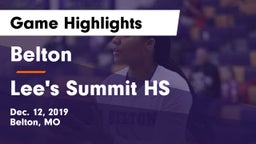 Belton  vs Lee's Summit HS Game Highlights - Dec. 12, 2019