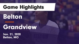 Belton  vs Grandview  Game Highlights - Jan. 21, 2020
