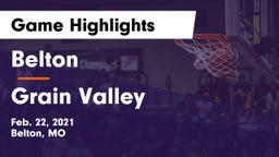 Belton  vs Grain Valley  Game Highlights - Feb. 22, 2021