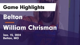 Belton  vs William Chrisman  Game Highlights - Jan. 15, 2024