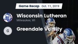 Recap: Wisconsin Lutheran  vs. Greendale Varsity 2019