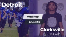 Matchup: Detroit vs. Clarksville  2016