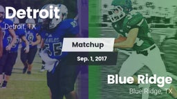 Matchup: Detroit vs. Blue Ridge  2016