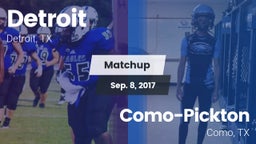 Matchup: Detroit vs. Como-Pickton  2017
