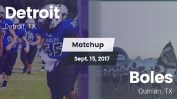 Matchup: Detroit vs. Boles  2017