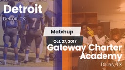 Matchup: Detroit vs. Gateway Charter Academy  2017