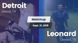 Matchup: Detroit vs. Leonard  2018