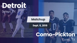 Matchup: Detroit vs. Como-Pickton  2019