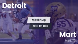 Matchup: Detroit vs. Mart  2019
