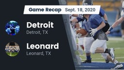 Recap: Detroit  vs. Leonard  2020