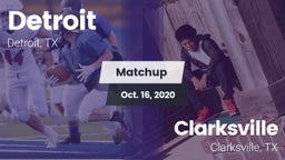 Matchup: Detroit vs. Clarksville  2020