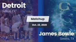 Matchup: Detroit vs. James Bowie  2020