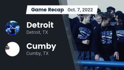 Recap: Detroit  vs. Cumby  2022