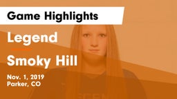 Legend  vs Smoky Hill  Game Highlights - Nov. 1, 2019