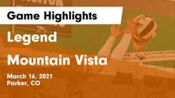 Legend  vs Mountain Vista  Game Highlights - March 16, 2021