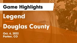 Legend  vs Douglas County  Game Highlights - Oct. 6, 2022