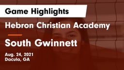 Hebron Christian Academy  vs South Gwinnett Game Highlights - Aug. 24, 2021