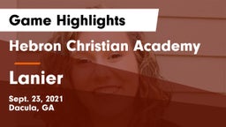 Hebron Christian Academy  vs Lanier  Game Highlights - Sept. 23, 2021