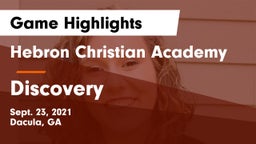 Hebron Christian Academy  vs Discovery  Game Highlights - Sept. 23, 2021