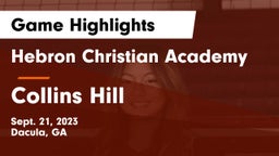 Hebron Christian Academy  vs Collins Hill Game Highlights - Sept. 21, 2023