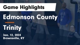 Edmonson County  vs Trinity  Game Highlights - Jan. 12, 2024