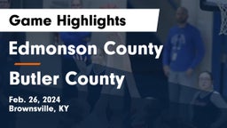 Edmonson County  vs Butler County  Game Highlights - Feb. 26, 2024