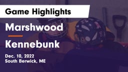 Marshwood  vs Kennebunk  Game Highlights - Dec. 10, 2022