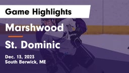 Marshwood  vs St. Dominic Game Highlights - Dec. 13, 2023