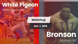 Matchup: White Pigeon vs. Bronson  2016